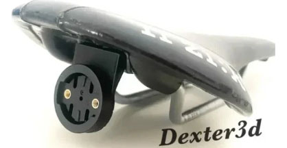 Soporte para colocar un Radar Garmin Varia o Bryton en un sillín de bicicleta Fizik